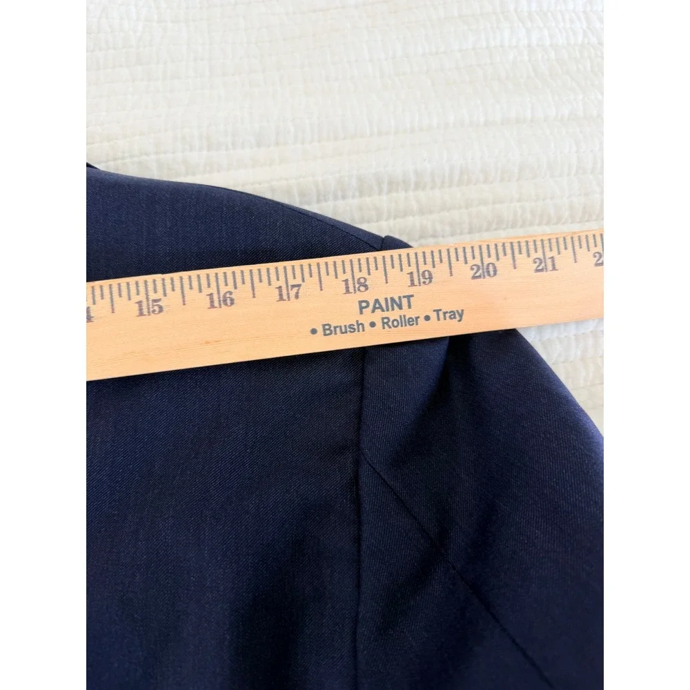 Suitsupply Navy Blue Vitale Barberis Canonico Super 110s Wool Blazer 38R DB113NI